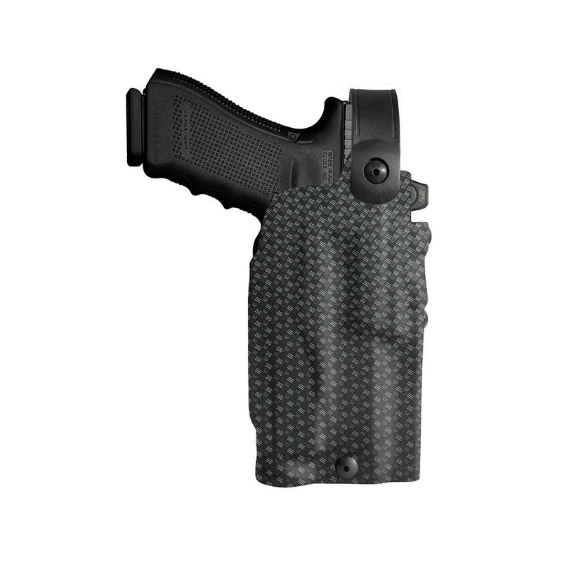 US-260 SRS/SRH Level 3 Glock 19 Basket weave TLR-1 Right Hand - Rail Mounted Light & RDS Duty Holster